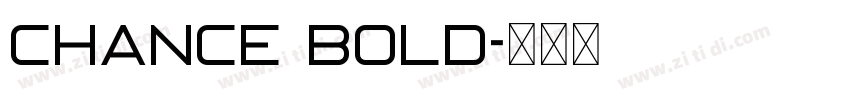 chance bold字体转换